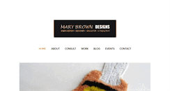 Desktop Screenshot of marybrowndesigns.com