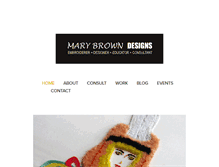 Tablet Screenshot of marybrowndesigns.com